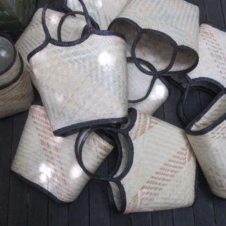 New! Natural Trim crafted tote bag